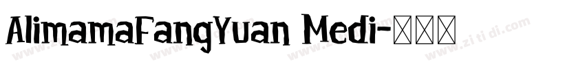 AlimamaFangYuan Medi字体转换